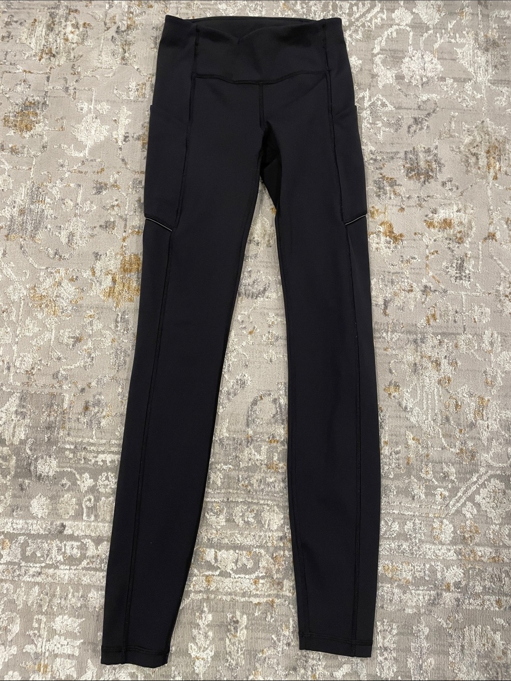 lululemon athletica Black High-Rise Leggings with Side Seams